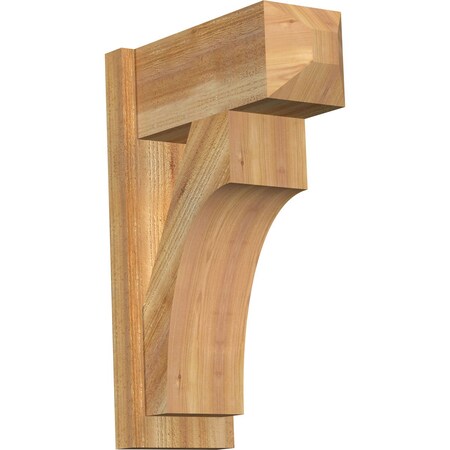 Ekena Millwork Westlake Rough Sawn Craftsman Outlooker, Western Red Cedar, 8"W x 18"D x 26"H OUT08X18X26WTL04RWR